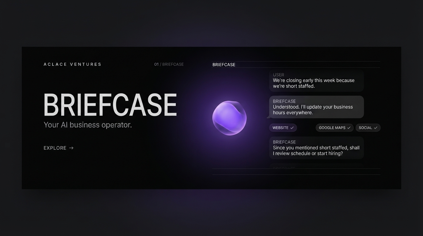 Briefcase — AI business operator interface